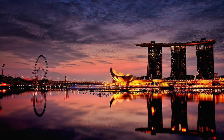 Marina Bay Sands Hotel Singapur - Tapeta HD