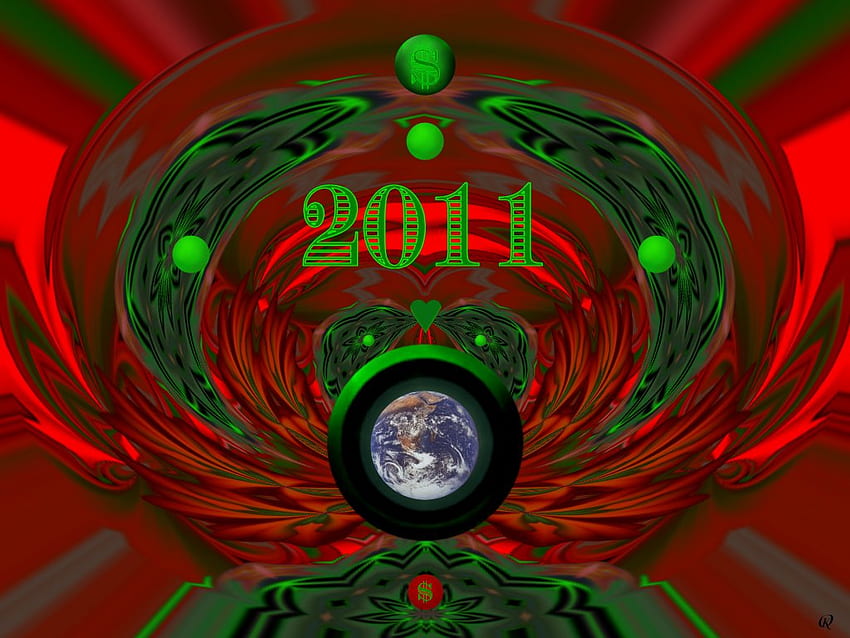 2011 Need for Greed, atractivo visual, abstracto, 3d, fractal, collage fondo de pantalla