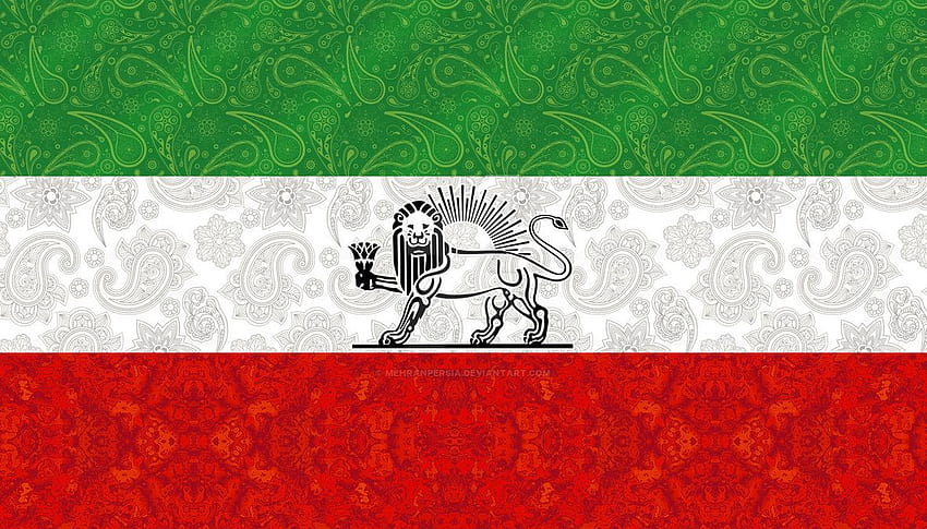 Bendera dom Iran, Bendera Persia Wallpaper HD
