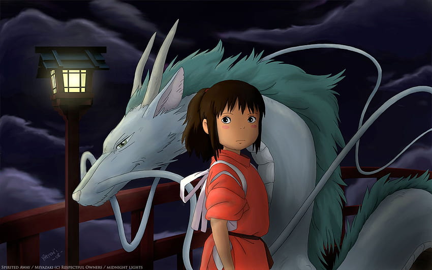 Studio Ghibli, Le Voyage de Chihiro, Chihiro Ogino, Haku - Rivière Kohaku Le Voyage de Chihiro Fond d'écran HD