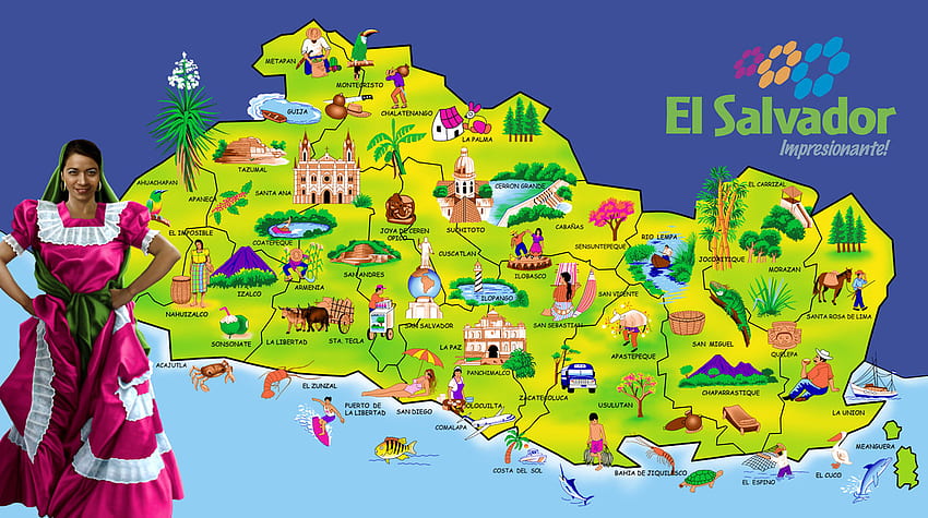 El Salvador Düzenleri Arka Planı HD duvar kağıdı