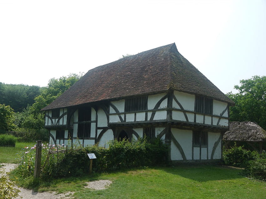 Farmhouse, Sussex, Timber framed, Farm, Weald, Past Times HD wallpaper
