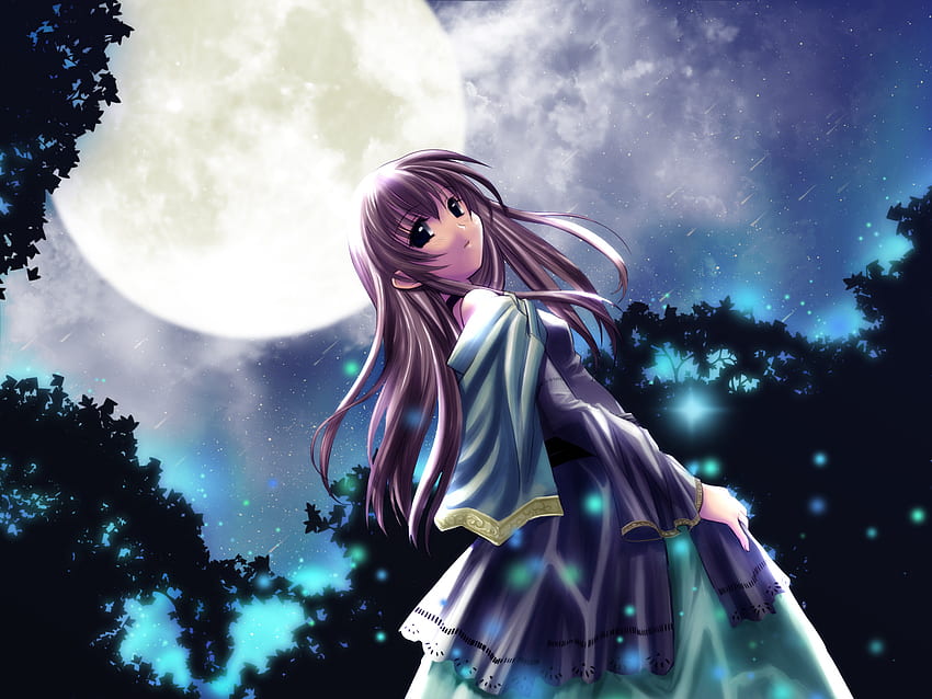 club maniax moon naruse chisato Anime, Blue Moon Anime HD wallpaper