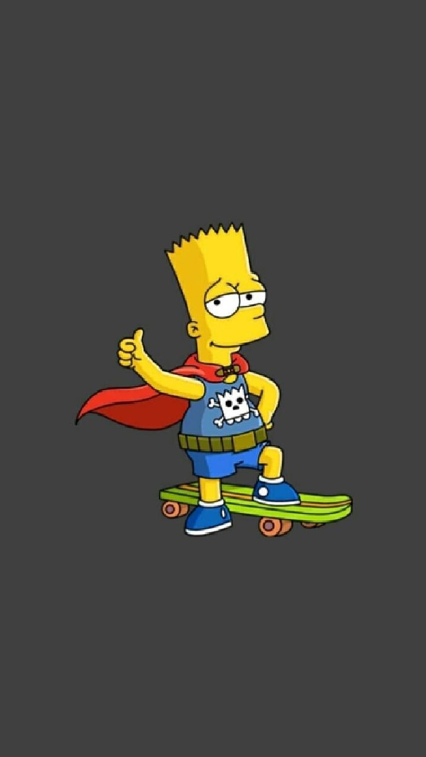 Bart Skateboarding - Awesome, Cartoon Skateboard HD phone wallpaper