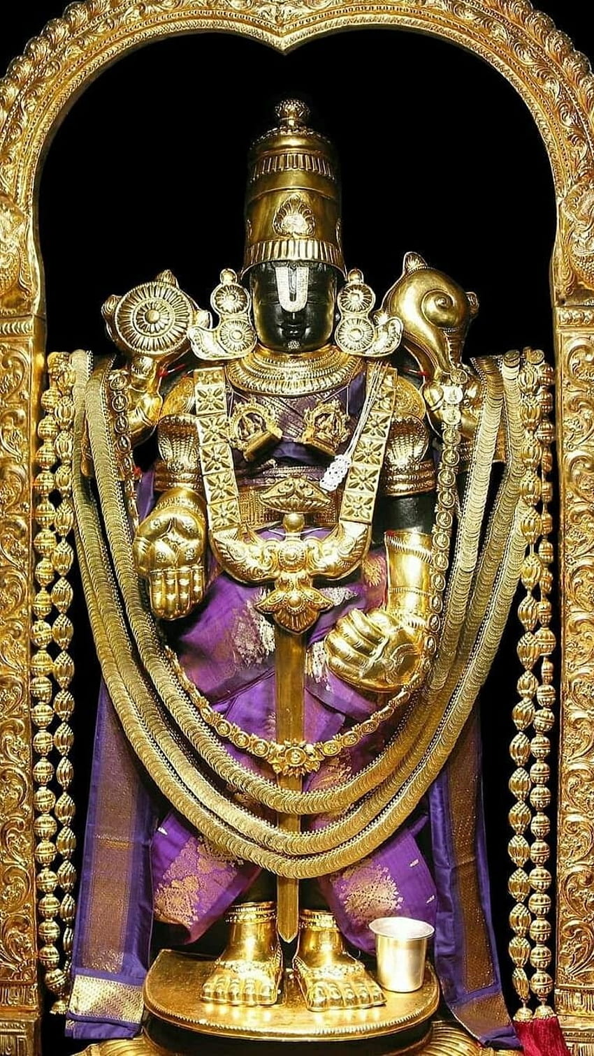 Tirupati Balaji พระเจ้าติรูปาติบาลาจี วอลล์เปเปอร์โทรศัพท์ HD