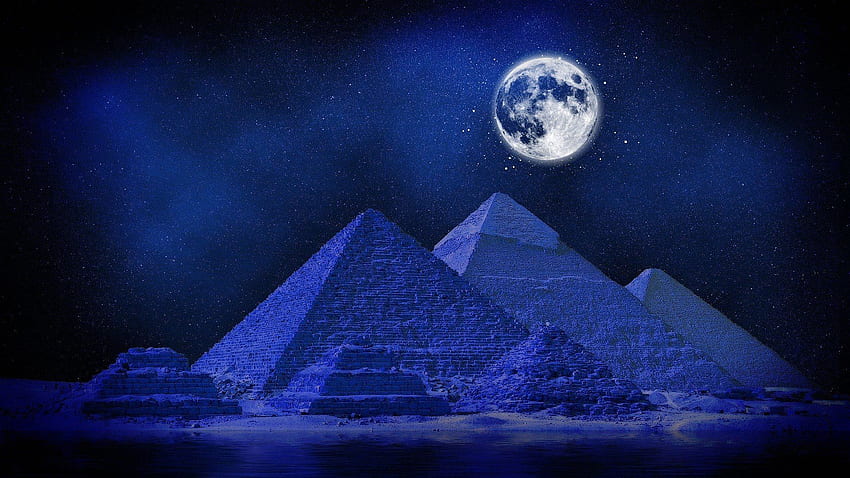 Pyramid and Background, Black Pyramid HD wallpaper