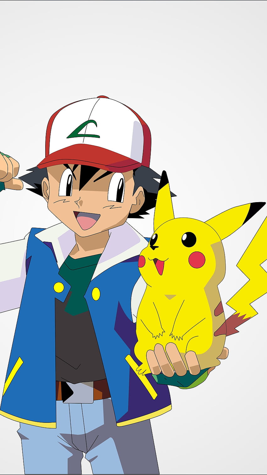 Ash und Pikachu, Pokemon, Thunderbolt, Pikachu, Ash HD-Handy-Hintergrundbild