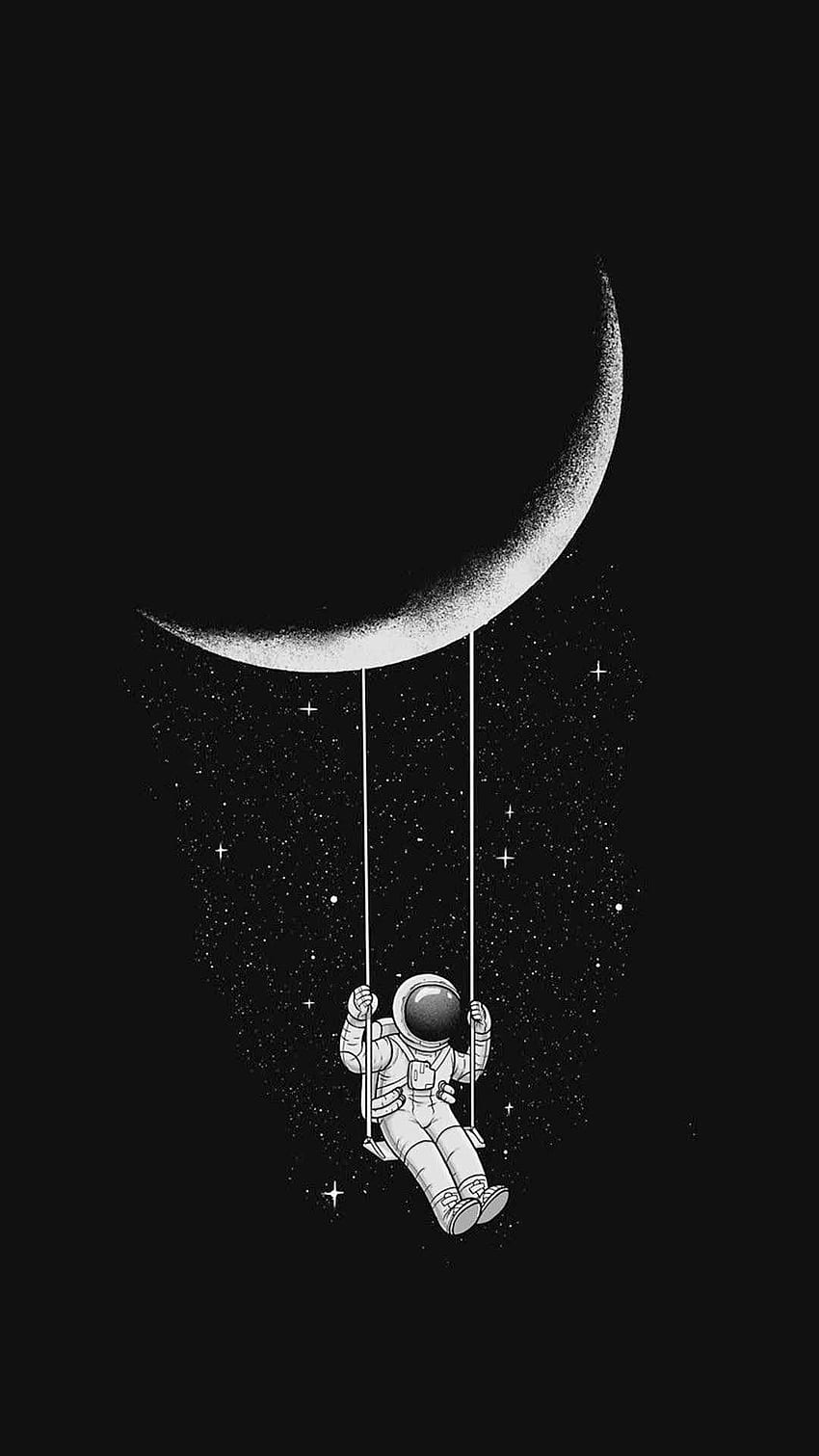 space, Astronaut Black and White HD phone wallpaper