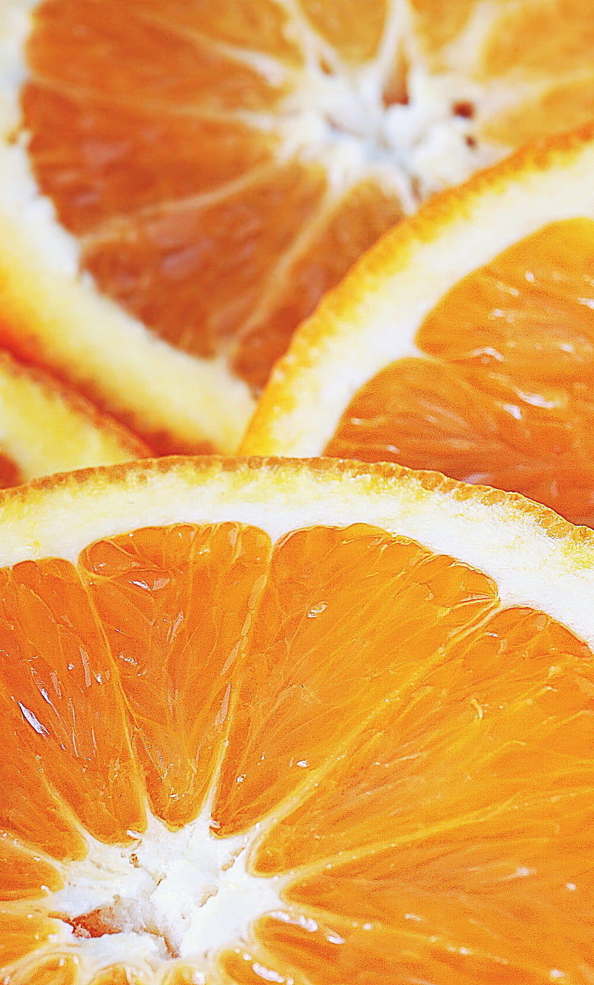 オレンジ色の果物、スライス、クローズ アップ、iPhone 6 Plus HD電話の壁紙