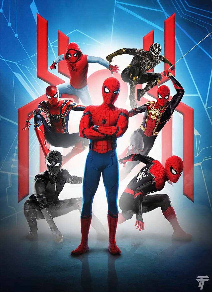 Suiten von Spiderman, Tom Holland, Kein Weg nach Hause HD-Handy-Hintergrundbild