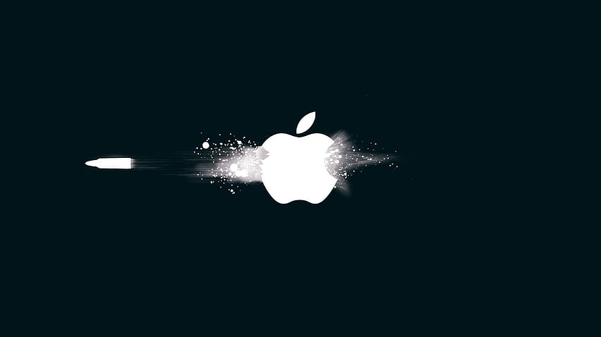 For , laptop. apple logo ihate blue minimal HD wallpaper | Pxfuel