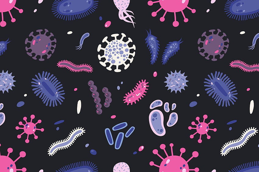 micróbios, microrganismos papel de parede HD