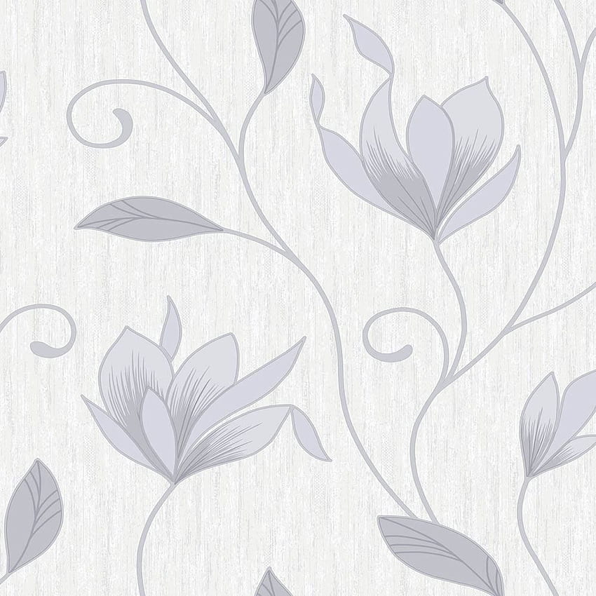 Gray and White Flower, Grey Flower HD phone wallpaper