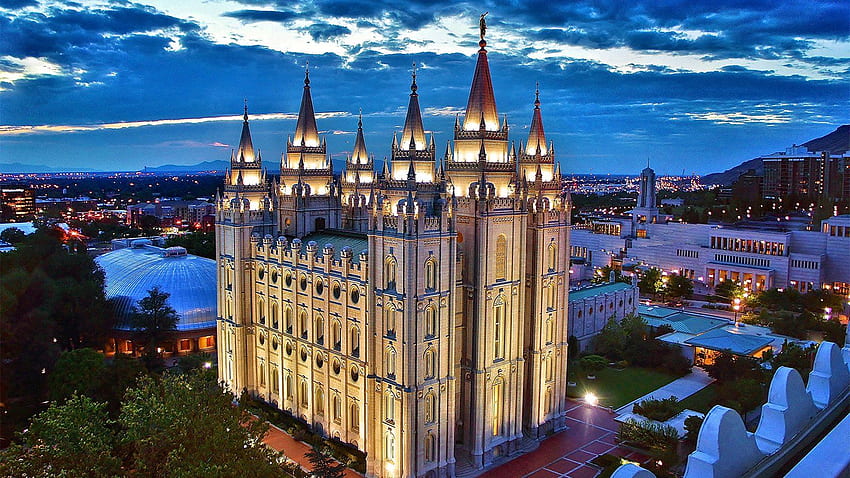 New LDS domain name may spark brand war over 'Church of Jesus Christ', Salt Lake Temple HD wallpaper