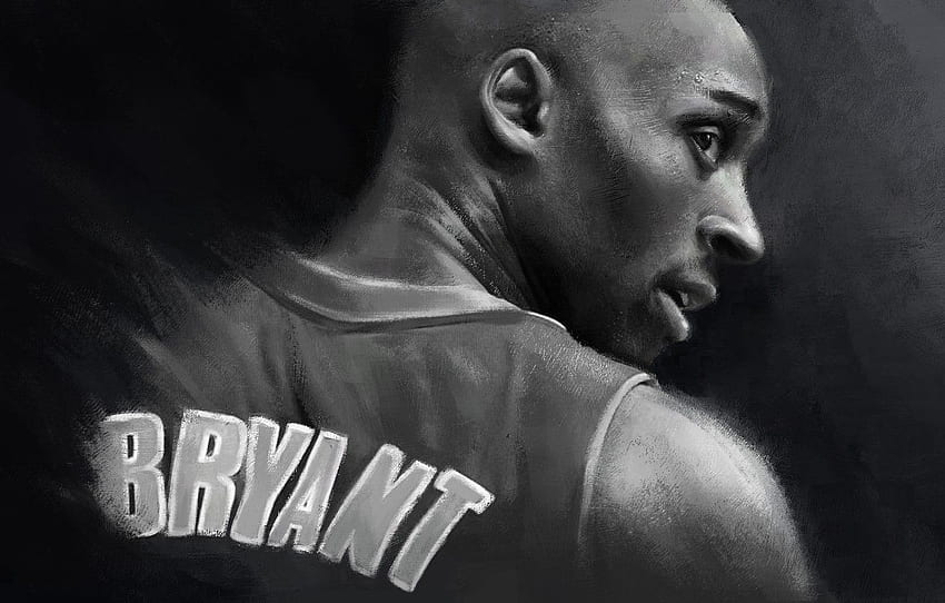 Art, Legend, NBA, Kobe Bryant, Basketball, Kobe, Los Angeles Lakers, Black Mamba, Drawing, Mamba for , section спорт - , Kobe Bryant Art HD wallpaper