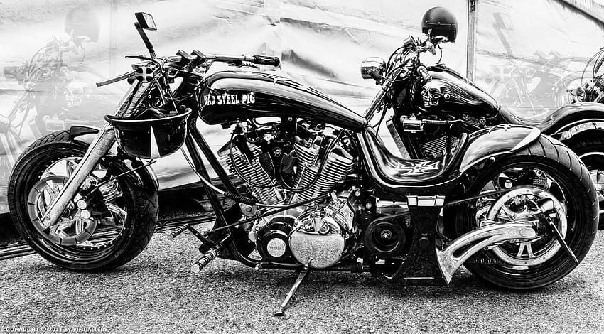 Old School Harley Davidson Motorcycle HD wallpaper