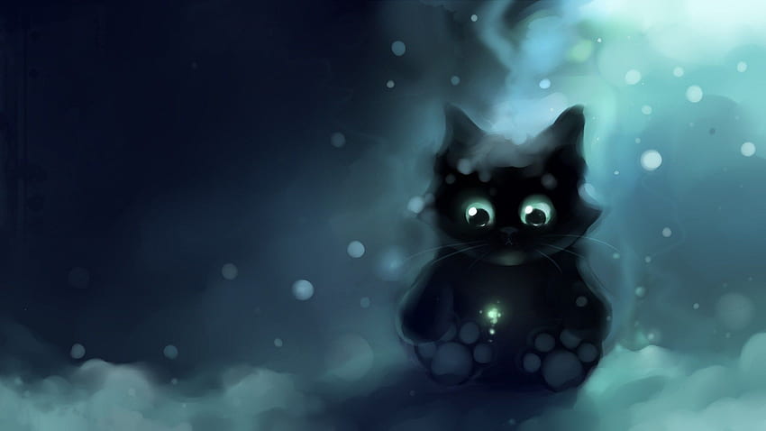 Animated Cat - , Animated Cat Background on Bat, Chibi Kitten HD wallpaper