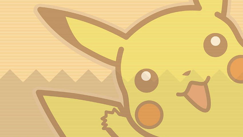 Pikachu felice, mostri tascabili, giallo, pikachu, game boy, pokemon Sfondo HD