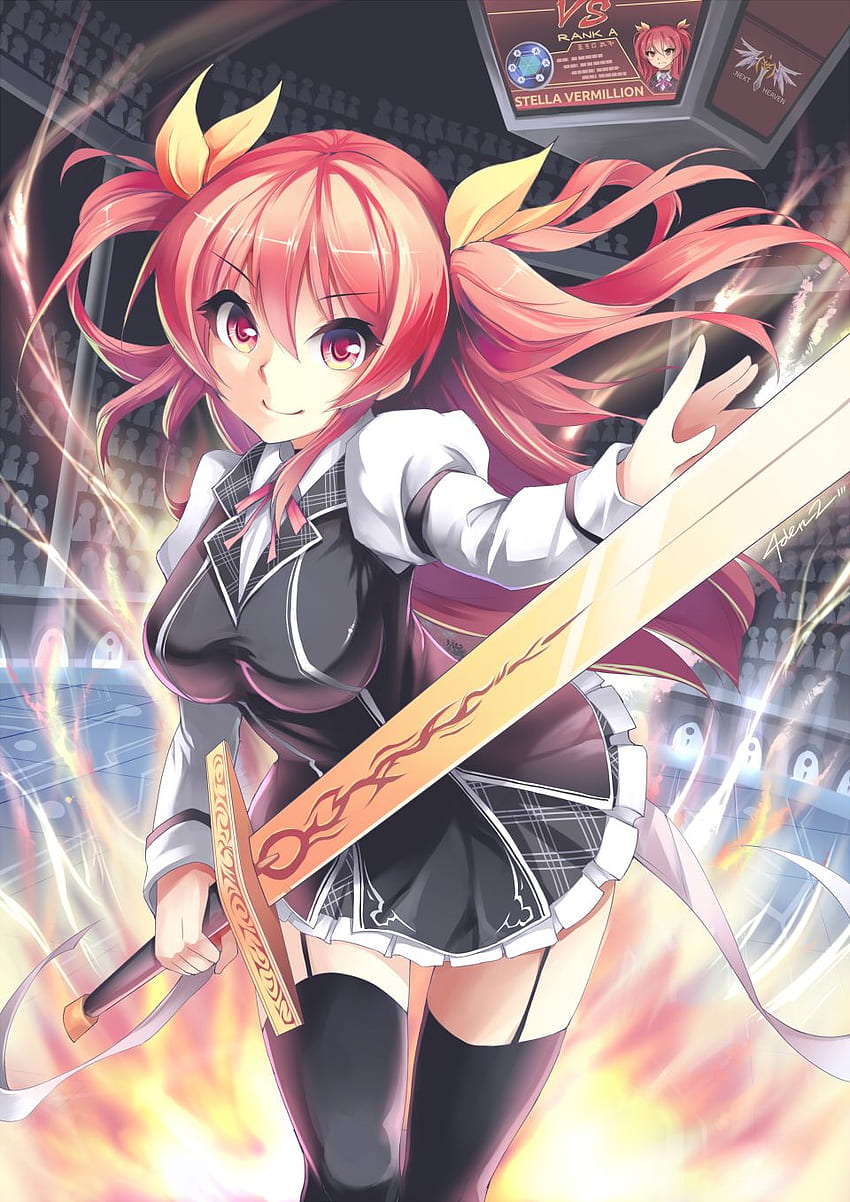 Mobile wallpaper: Anime, Chivalry Of A Failed Knight, Stella Vermillion, Rakudai  Kishi No Cavalry, 1311756 download the picture for free.