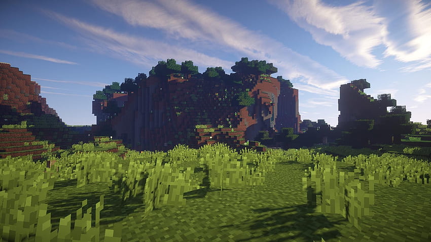 Удивителен фон на Minecraft, Minecraft Plains HD тапет