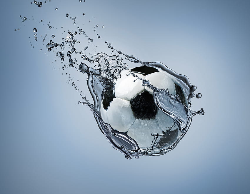 Bola, Esportes, Abstrato, Água, Futebol, Movimento, Tráfego papel de parede HD