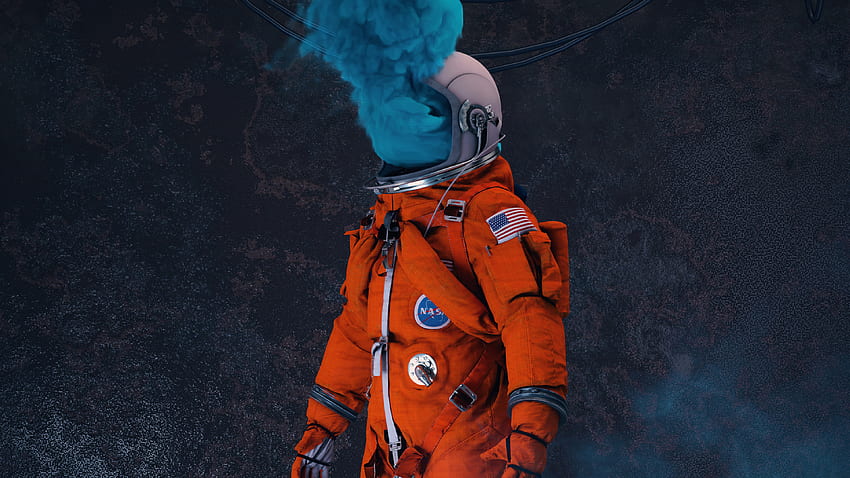 Astronauta, NASA, skafander kosmiczny, surrealistyczny Tapeta HD