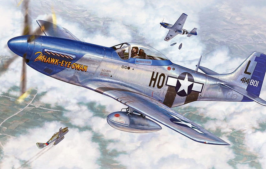 Mustang, P 51, North American, Long - P 51 Mustang -, P51 papel de parede HD