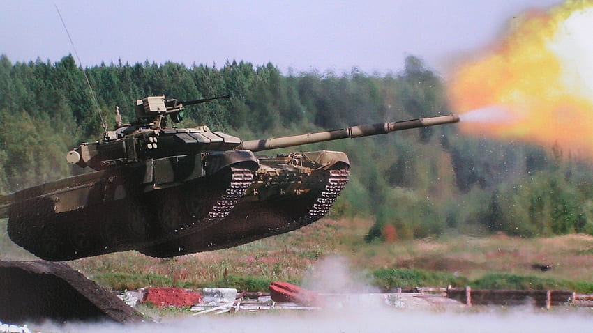 軍用戦車ロシア軍 t 90 と背景 高画質の壁紙