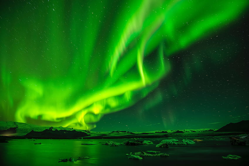 Alam, Langit, Malam, Langit Berbintang, Cahaya Utara, Aurora Borealis, Aurora Wallpaper HD