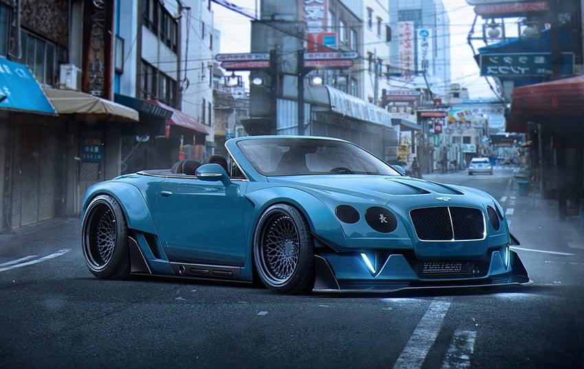 Bentley, blue, Car, bently, concept HD wallpaper