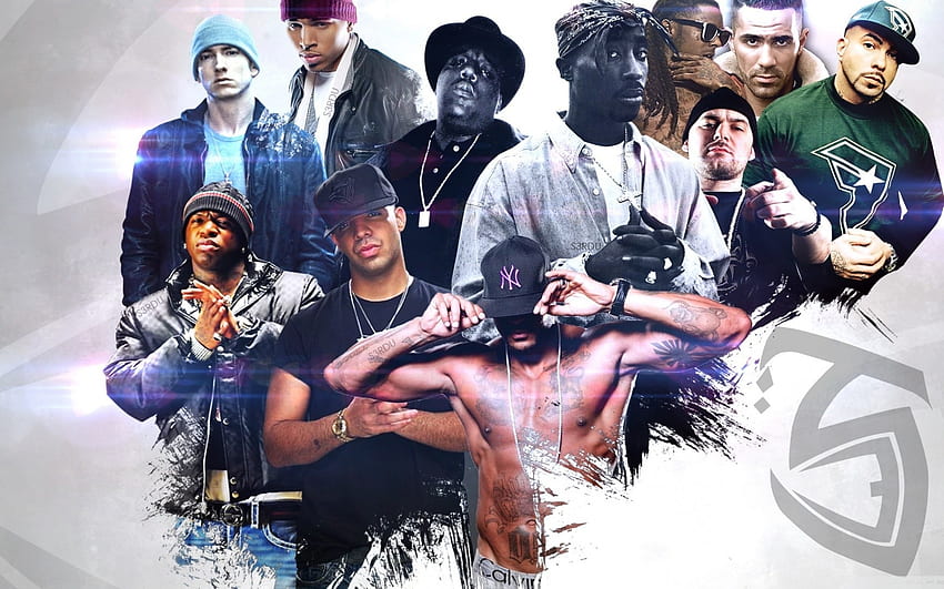 rap 2pac eminem lil wayne notorious big rapper chris brown Art HD wallpaper