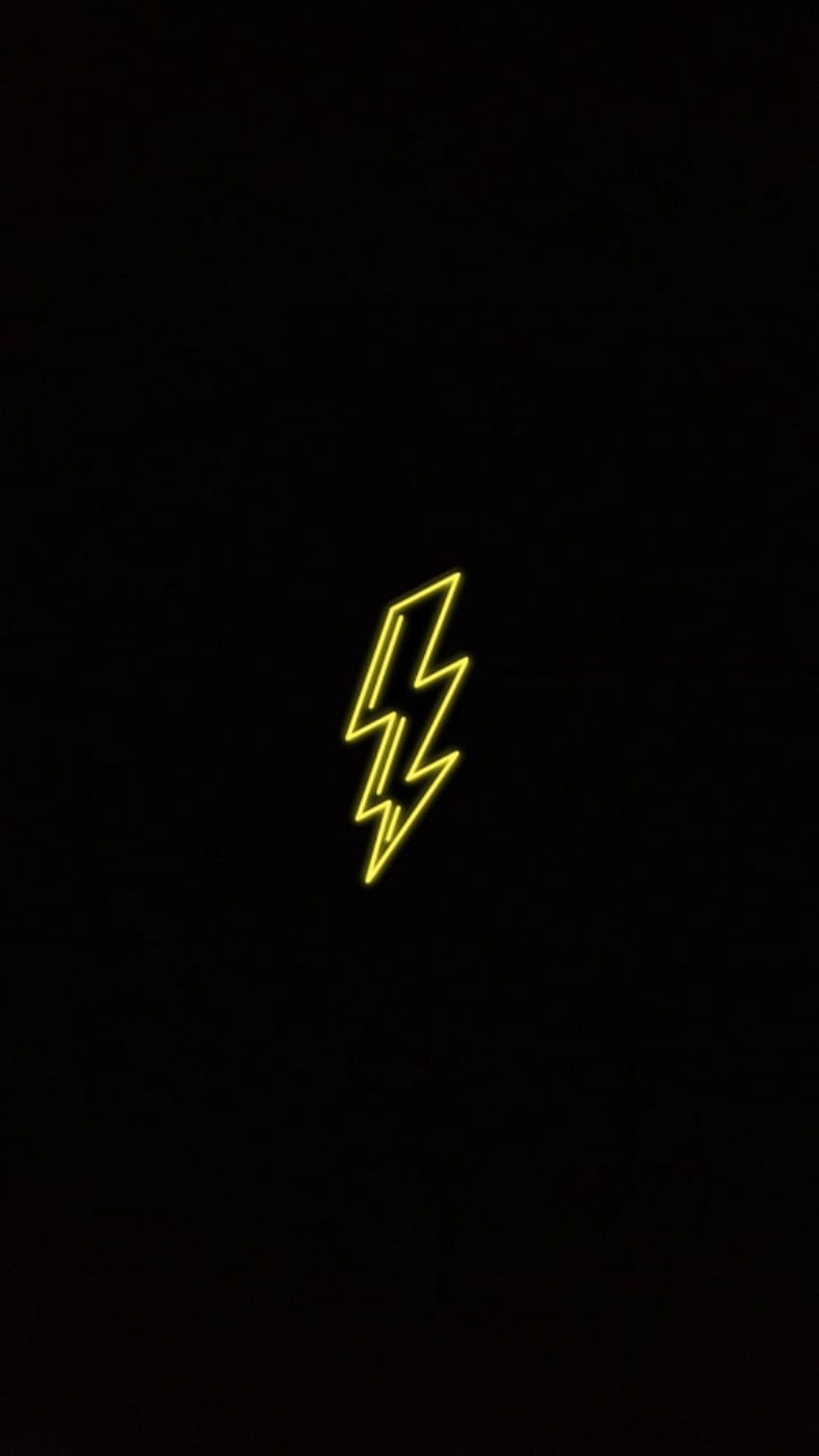 Neon lightning. Neon in 2019. Dark , Black, Lightning Bolt iPhone HD ...