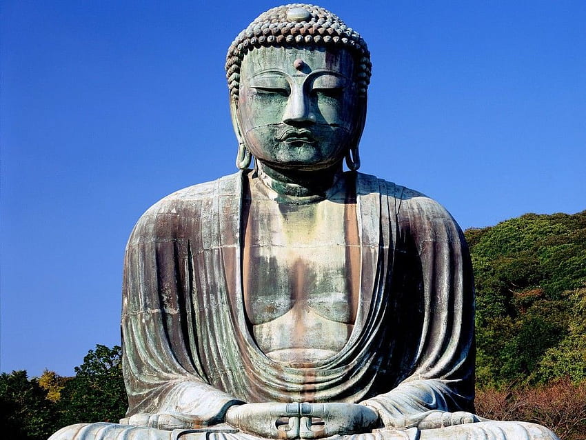 Kamakura Büyük Buda, Japonya. Buda, Heykel, Buda heykeli, Japon Budizmi HD duvar kağıdı