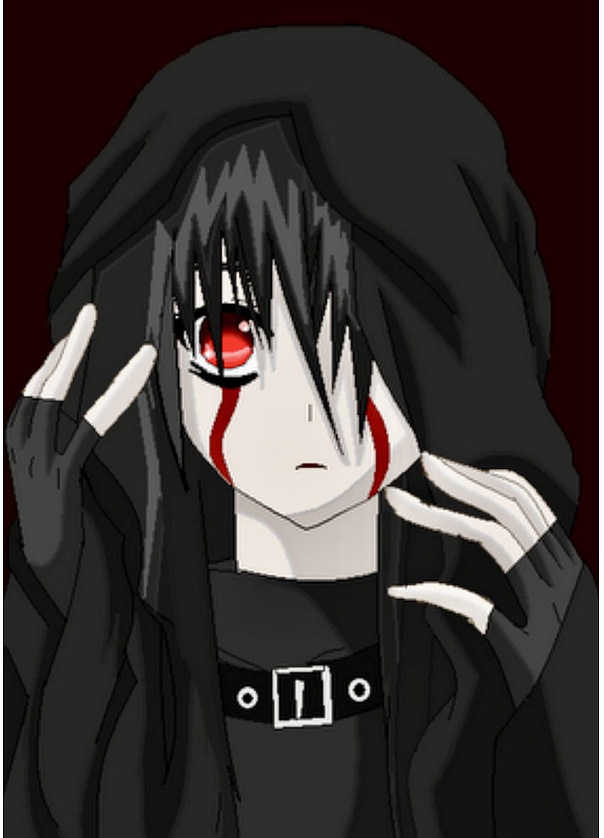 Drawing Anime Emo Art, Anime, black Hair, fictional Character, cartoon png  | PNGWing