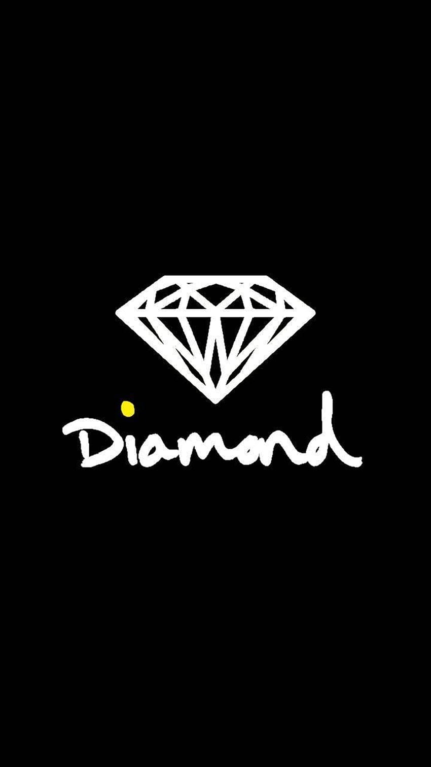 Diamond Supply Co., White Diamond Supply Co. fondo de pantalla del teléfono