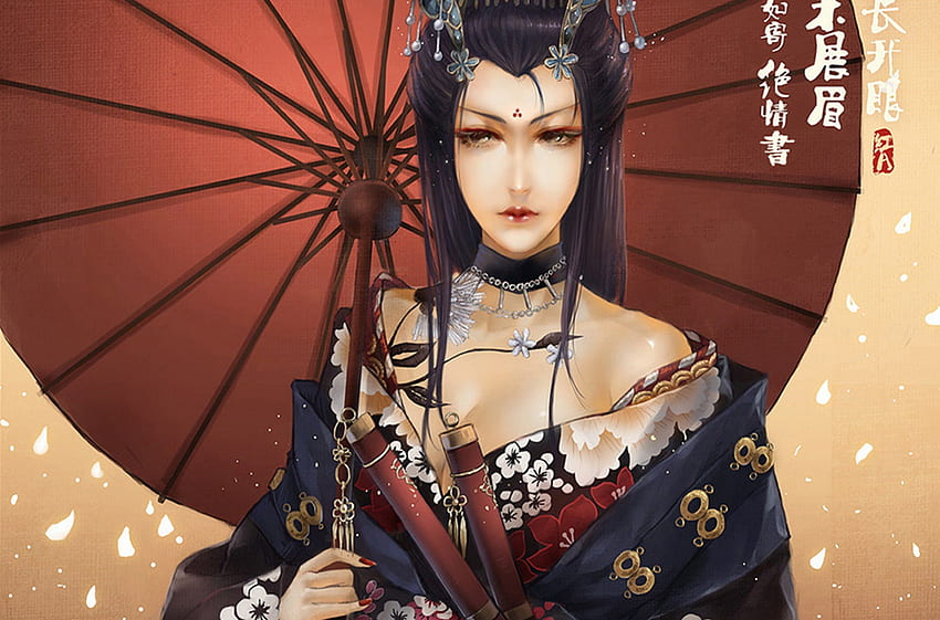 ★..STILL HAVE HOPE..★, umbrella, emotional, colors, baton, bracelet, jewelry, charm, emo, messages, hope, adorable, female, fighters, accessories, sweet, art, gorgeous, eyes, CGI, pretty, face, hair, lovely, softness, kimono, cudgel, necklace, cute, Still have hope, dress, beauty, painting, adventures, lips, Japanese, beautiful, Asian Beauty, barrette, love, cool, weapon, girls, women, splendor HD wallpaper