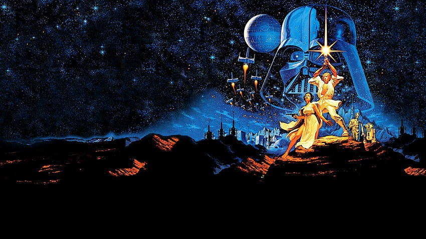 Star Wars Neue Hoffnung Retro, Star Wars 1977 HD-Hintergrundbild