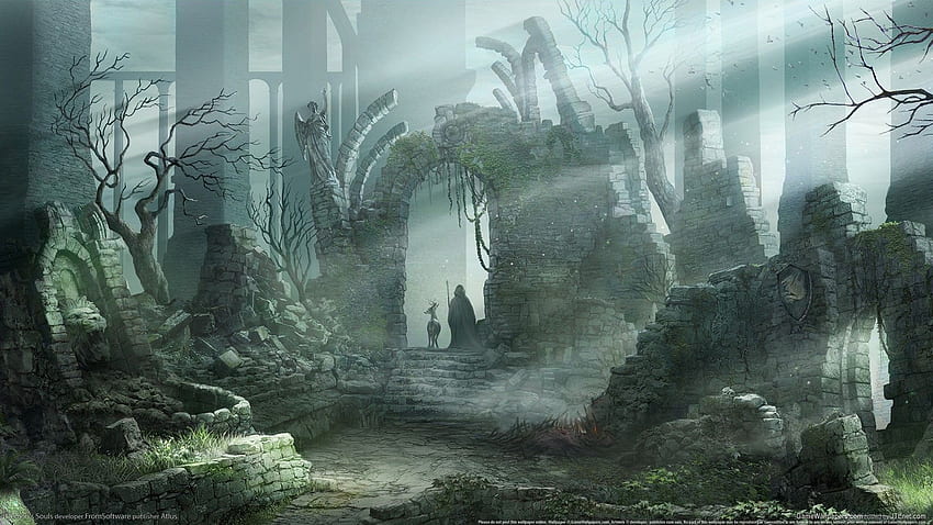 Demon's Souls / . Dark souls , Fantasy landscape, Fantasy forest HD wallpaper