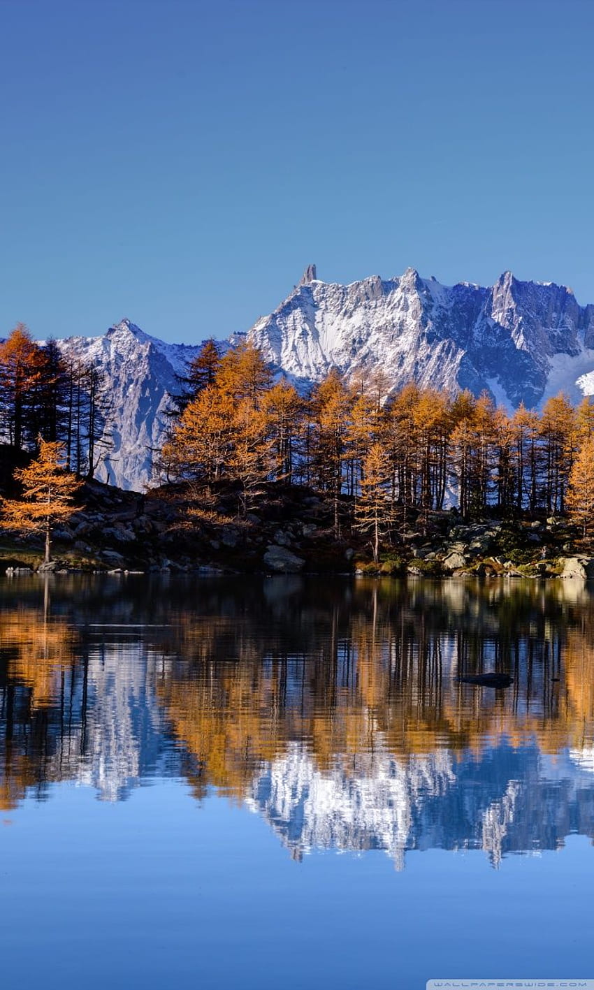 Latar Belakang Ultra Musim Gugur Mont Blanc, Montblanc wallpaper ponsel HD