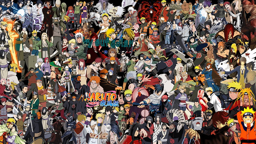 Tous les personnages de Naruto, personnages de Naruto Shippuden Fond d'écran HD