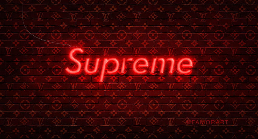 Supreme, louis, vuitton, HD phone wallpaper