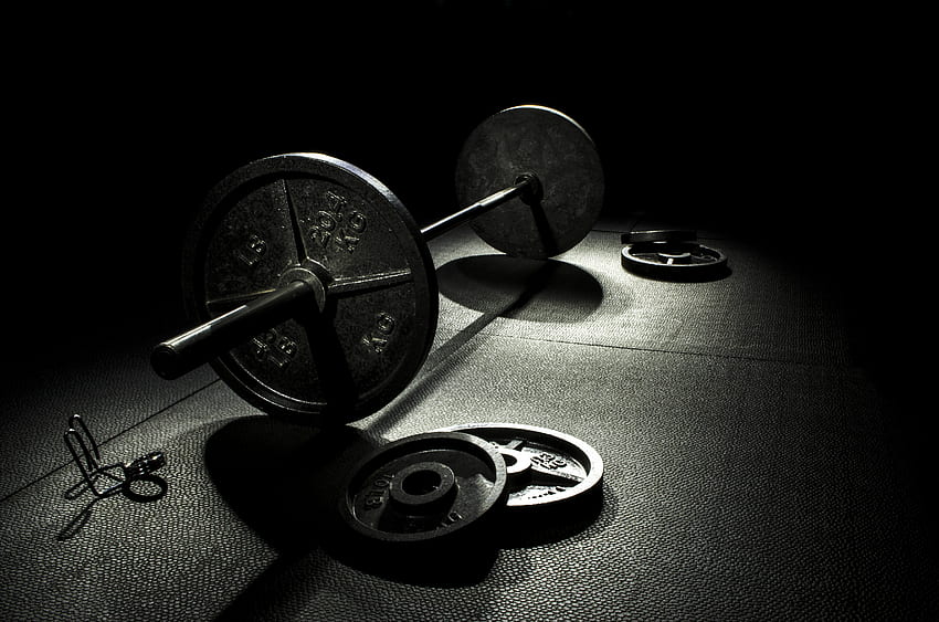Training Barbell 2016 In Fitness - Black And White Barbell - HD wallpaper