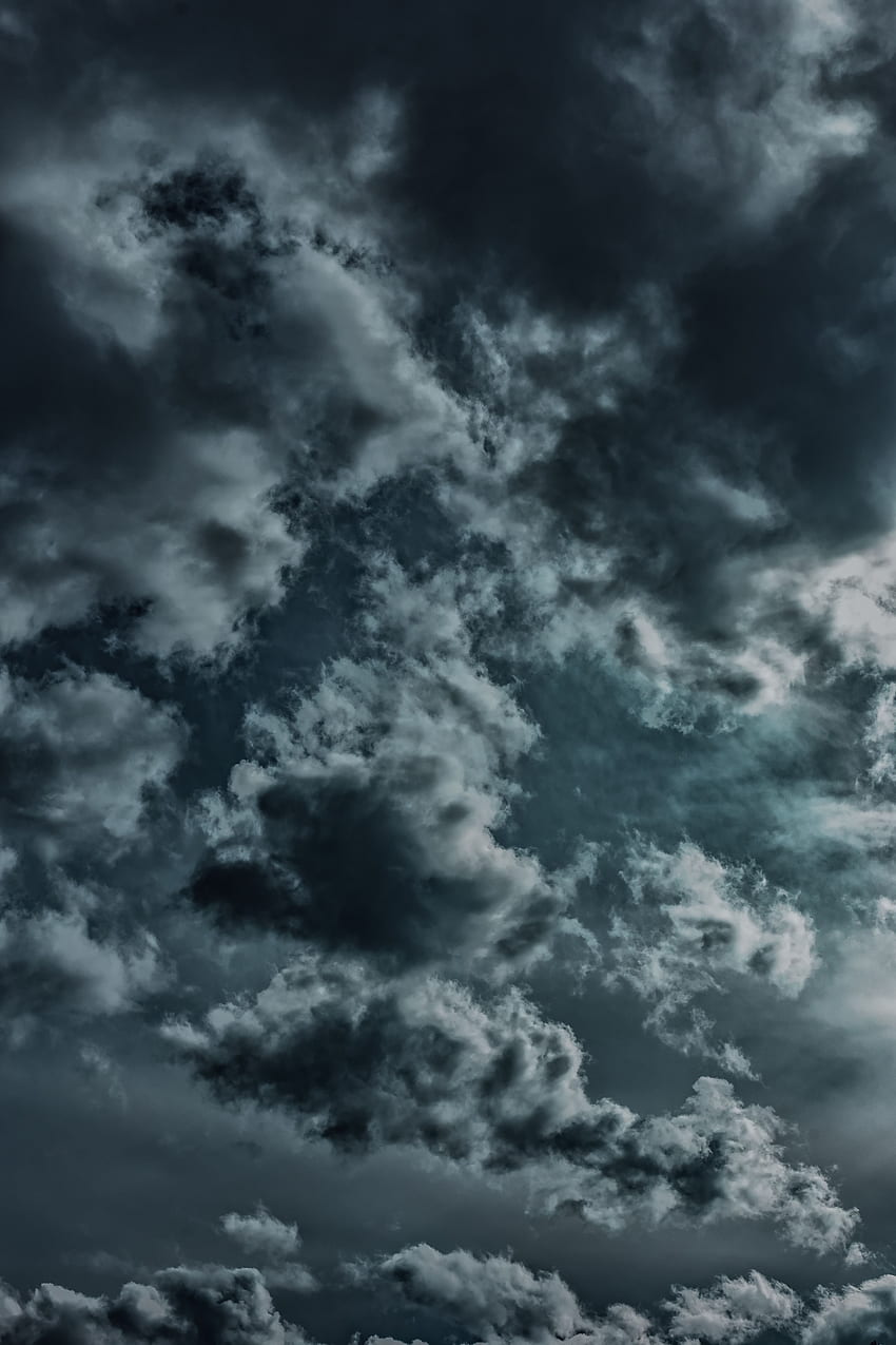 Природа, небе, облаци, тъмно, предимно облачно, облачно HD тапет за телефон