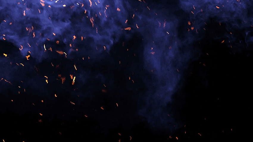 연기 효과가 있는 화재 입자 배경 비디오 HD 월페이퍼