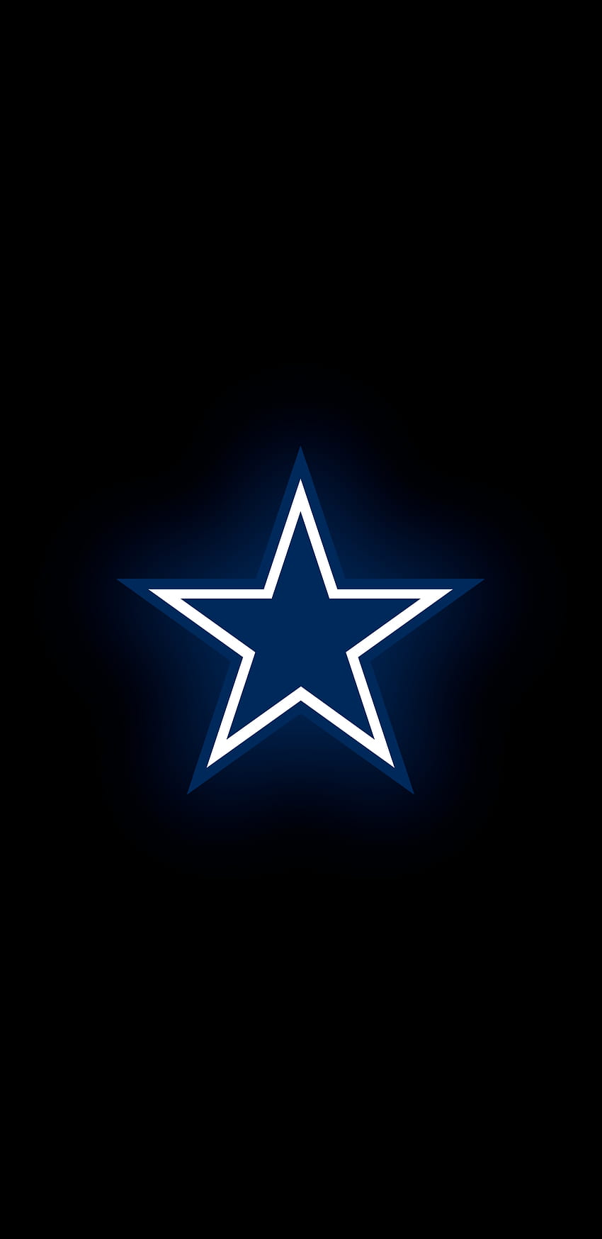 ¡Estoy haciendo un amoled para cada equipo de la NFL! 11 abajo: vaqueros, logotipo de los vaqueros de Dallas fondo de pantalla del teléfono