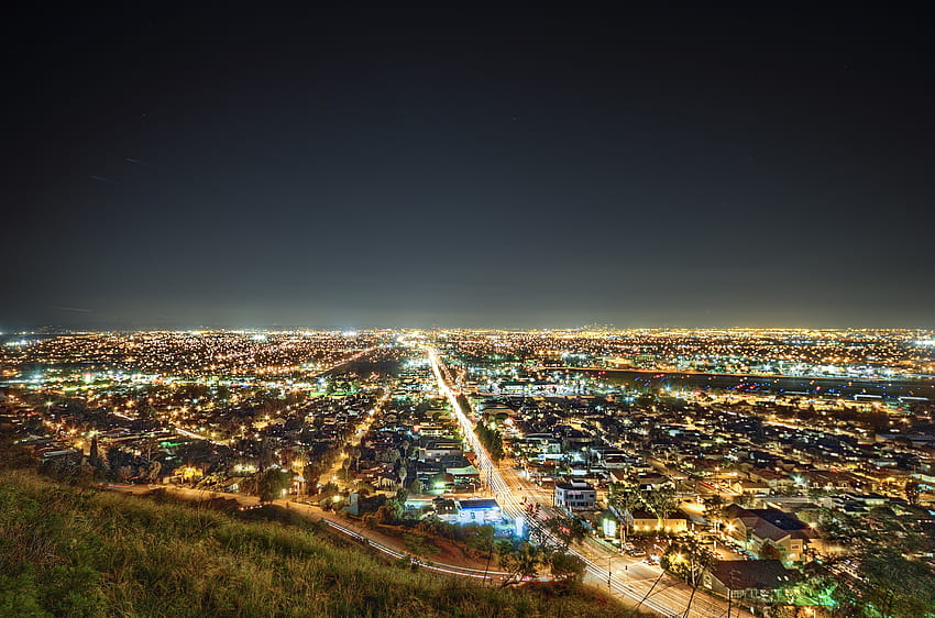 Miasta, noc, Kalifornia, Los Angeles Tapeta HD