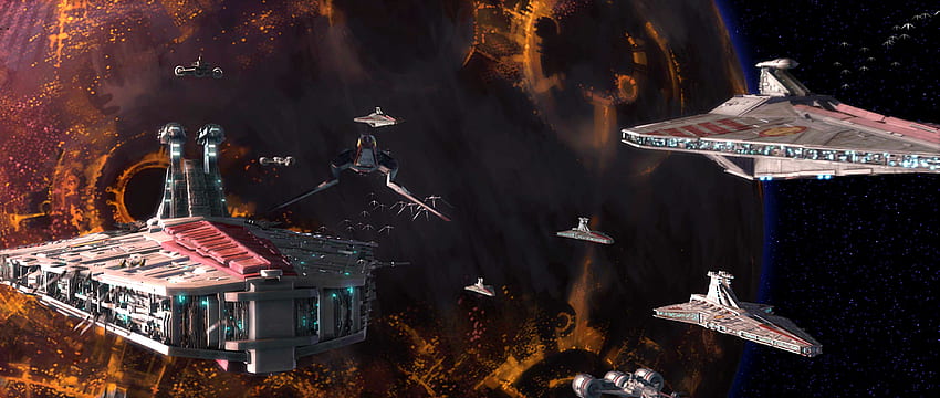 STAR WARS CLONE WARS Animation Sci-Fi-Zeichentrickserie Futuristische Fernsehklone (70)., Star Wars Venator HD-Hintergrundbild