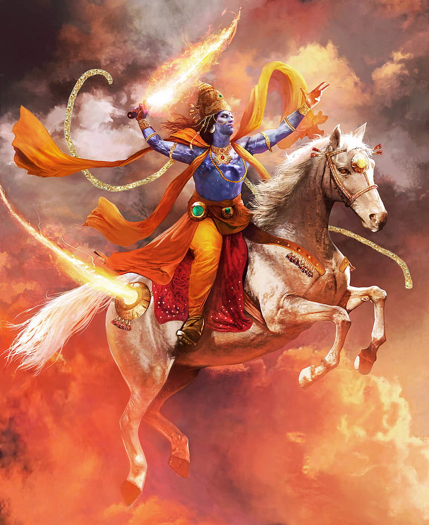 mniej znane fakty na temat awatara Kalki Wisznu – The Last Avatar, Angry Vishnu Tapeta na telefon HD