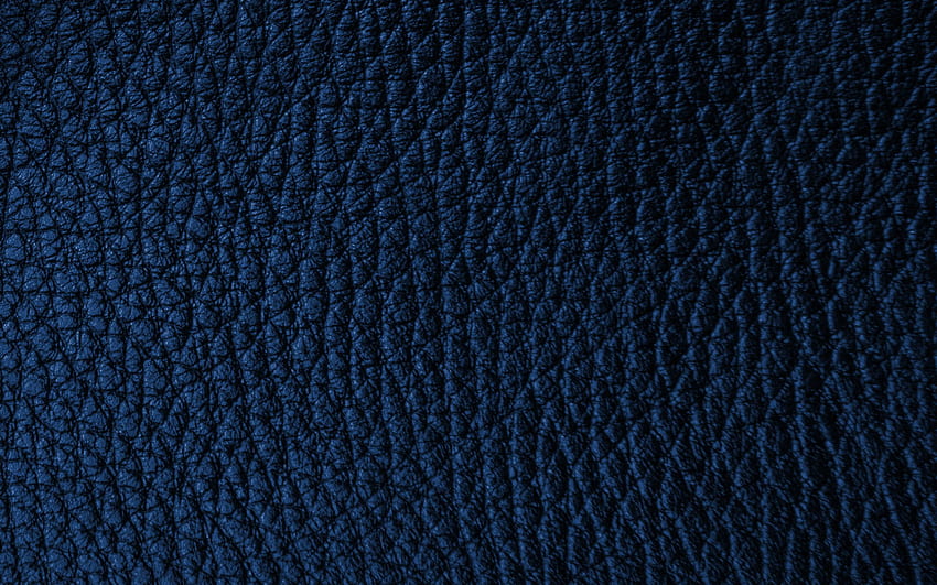 blue leather texture, blue leather background HD wallpaper