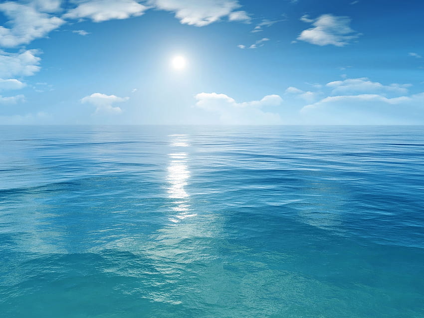 真っ青な海 ～海と空の背景～ 高画質の壁紙